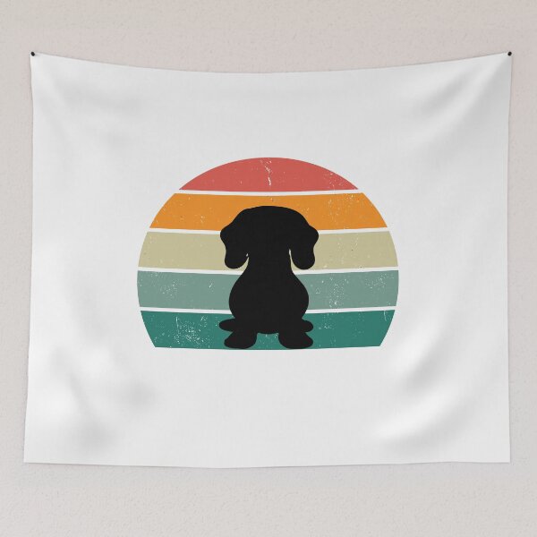 Item preview, Dackel sunset design for dark T-Shirt designed and sold by Leivenaar.