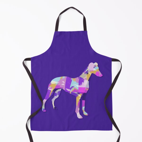 Item preview, Whippet Italian Greyhound Dog Silhouette Purple Pink Yellow Blue Design designed and sold by AMSonArt.