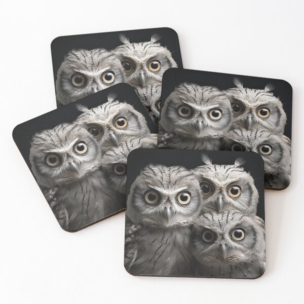 Item preview, 3 curious owls staring designed and sold by bigmoments.