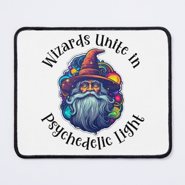 Item preview, Wizards Unite in Psychedelic Light - Black Text designed and sold by LMBoutique.