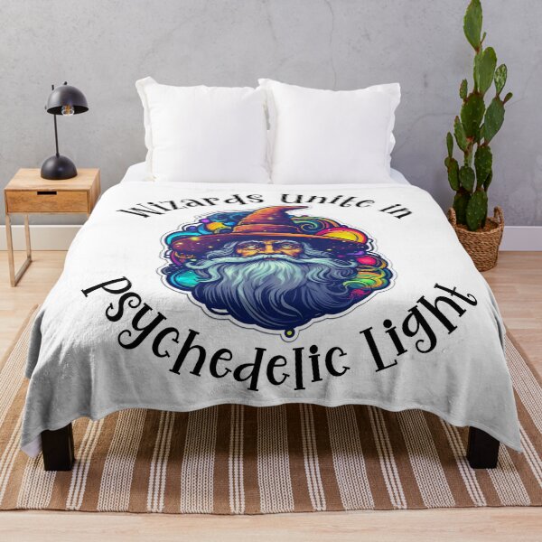 Item preview, Wizards Unite in Psychedelic Light - Black Text designed and sold by LMBoutique.