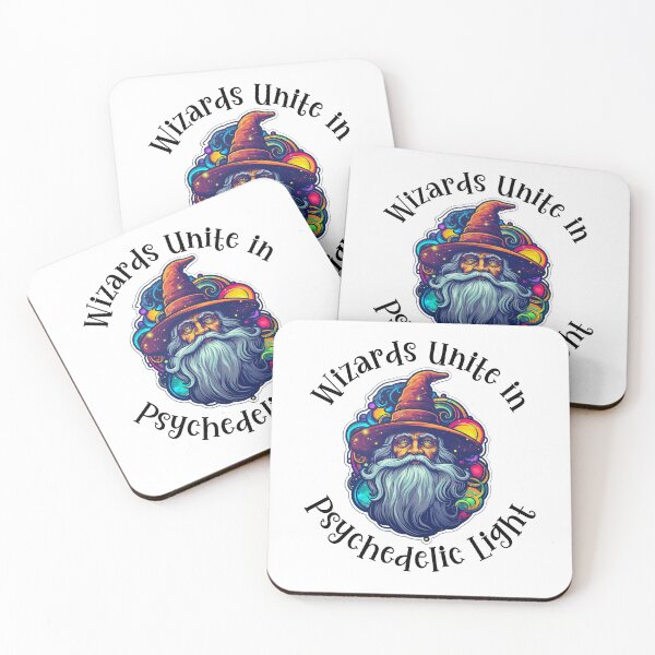 Item preview, Wizards Unite in Psychedelic Light - Black Text designed and sold by LMBoutique.