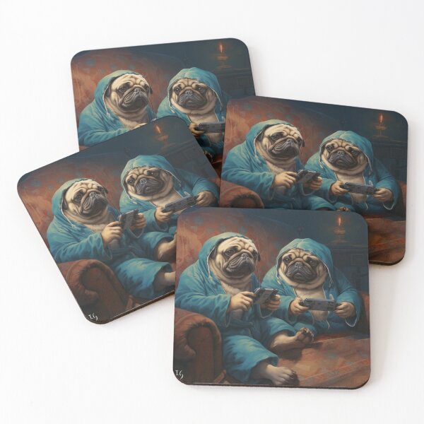 Item preview, Digital Pugs Duo designed and sold by Ivan  Guaderrama.