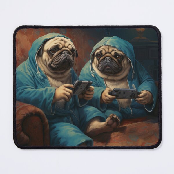 Item preview, Dúo de Pugs digitales designed and sold by Ivan Guaderrama.