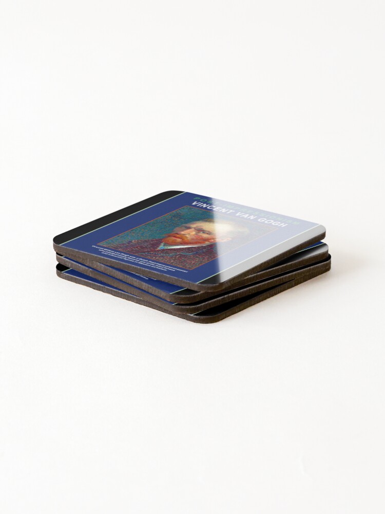 Thumbnail 4 of 5, Coasters (Set of 4), Vincent van Gogh Poster Design designed and sold by RiggsStyle.
