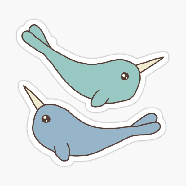 Item preview, Two Cute Narwhals Stack designed and sold by Piper-Celeste.