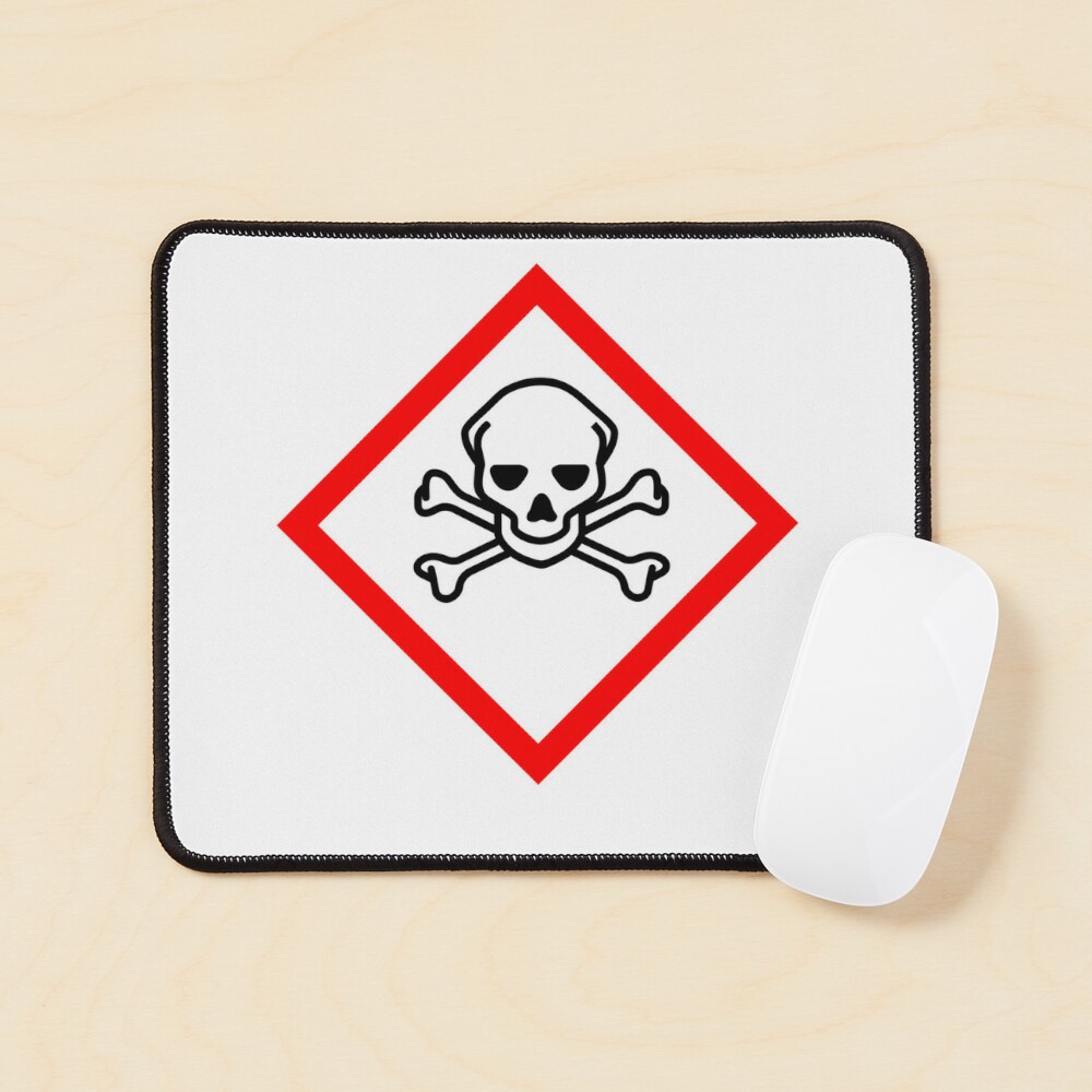 GHS Toxic Skull & Crossbones Hazard Plastic Sign | 10 x 10