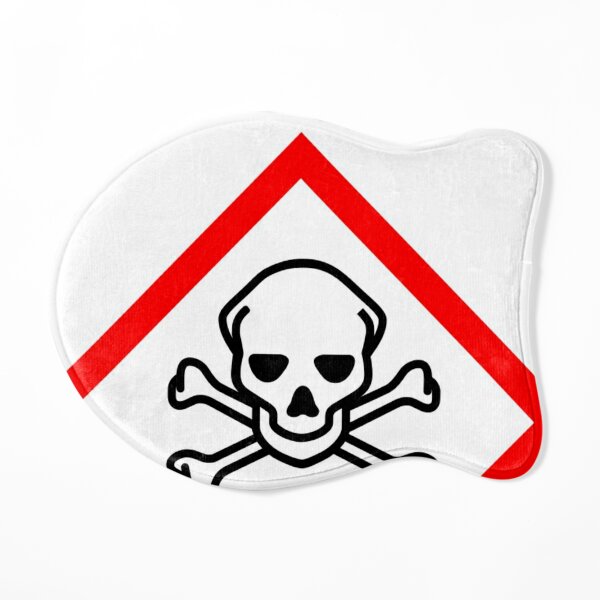 GHS Toxic Skull & Crossbones Hazard Plastic Sign, 10 x 10