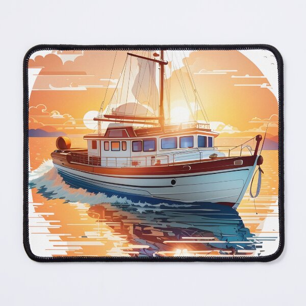 Item preview, Vintage Sunset Sailing designed and sold by Ceemko's Vintage Corner.