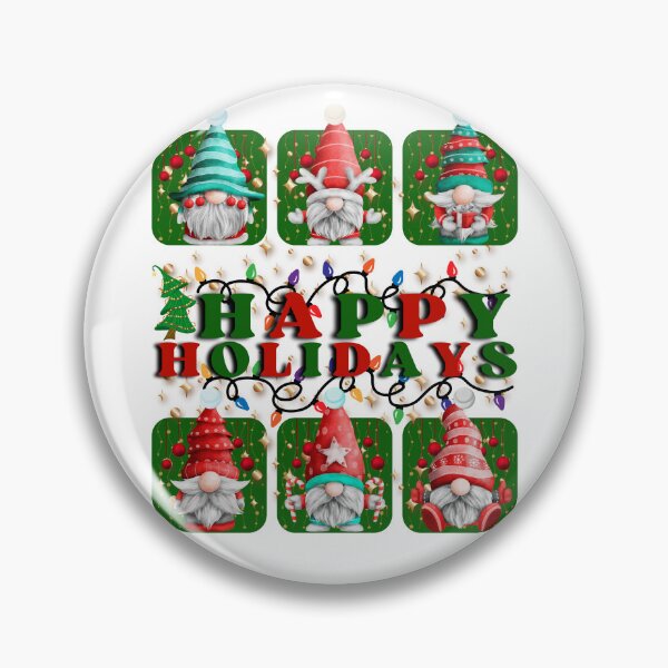Item preview, Happy Holidays Gnome designed and sold by ExpressionsXXL.