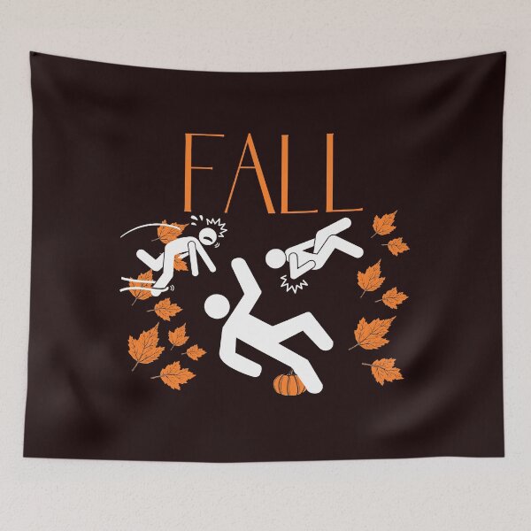 Item preview, Funny FALL Falling! Black or Dark BG  designed and sold by Paradise-Wishes.