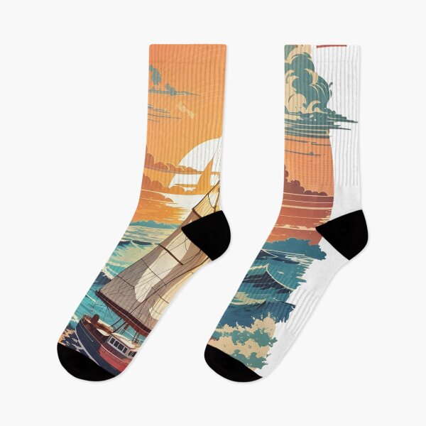 Item preview, Sunset Voyage designed and sold by Ceemko's Vintage Corner.