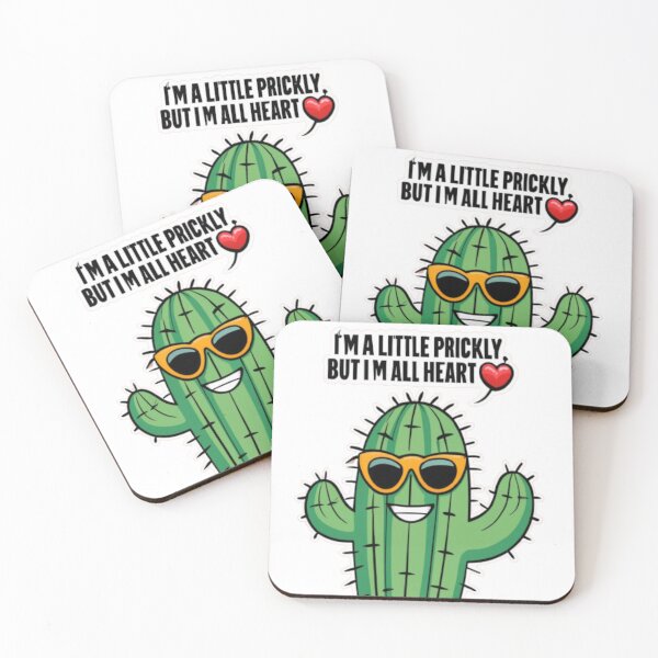 Item preview, PRICKLY WITH HEART CACTUS PLANTS FUNNY CUTE  designed and sold by KENYA  HOGAN.