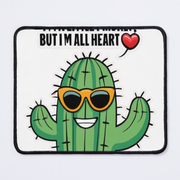 Item preview, PRICKLY WITH HEART CACTUS PLANTS FUNNY CUTE  designed and sold by KENYA  HOGAN.