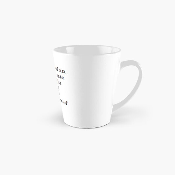 The velocity of an object is the rate of change of its position with respect to an inertial frame of reference Tall Mug