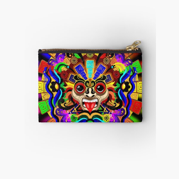 Item preview, Aztec Warrior Mask Rainbow Colors designed and sold by BluedarkArt.