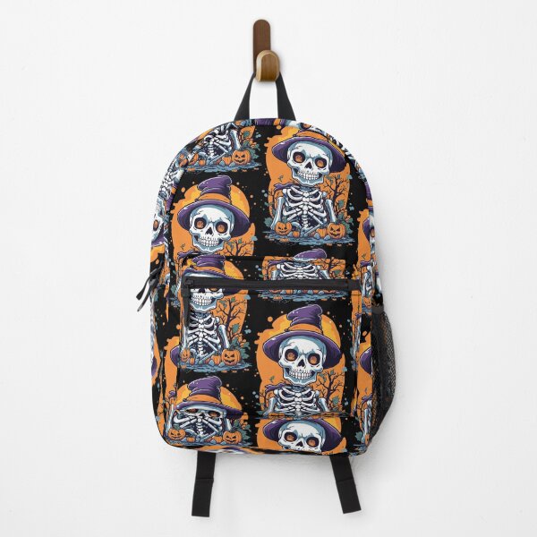 Item preview, Cute Spooky Skeletor with pumpkin halloween skull designed and sold by artesis.