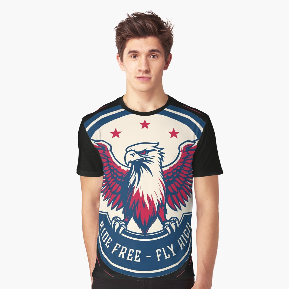 Red, White, & Blue Flying Eagle T-Shirt – Lindback Eagles