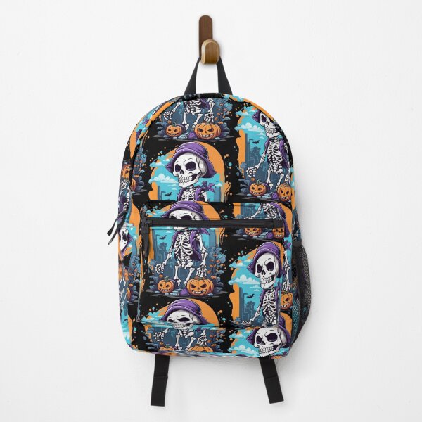 Item preview, halloween spooky Skeletor with pumpkin skull designed and sold by artesis.