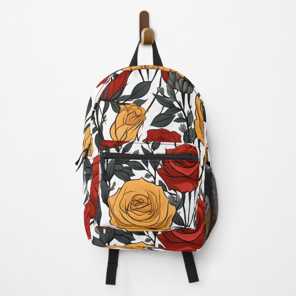 Item preview, Red and Yellow Roses of Catalunya - Floral Pattern designed and sold by crispy-prints.