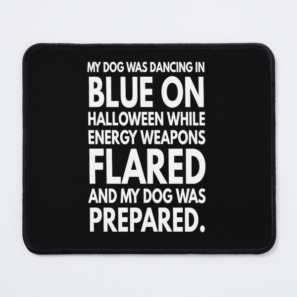 Item preview, Dog dancing in Blue for Halloween designed and sold by Storiesforyou.