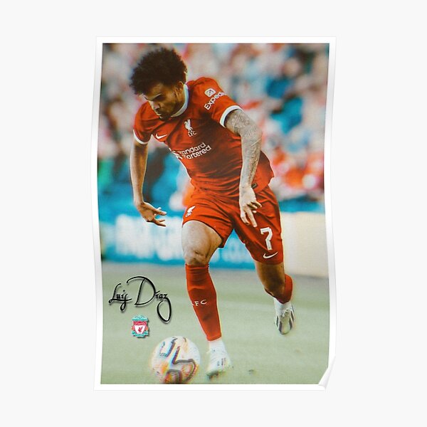 Luis Diaz Liverpool FC Art Print A4 A5 Luis Díaz Colombia -  Finland