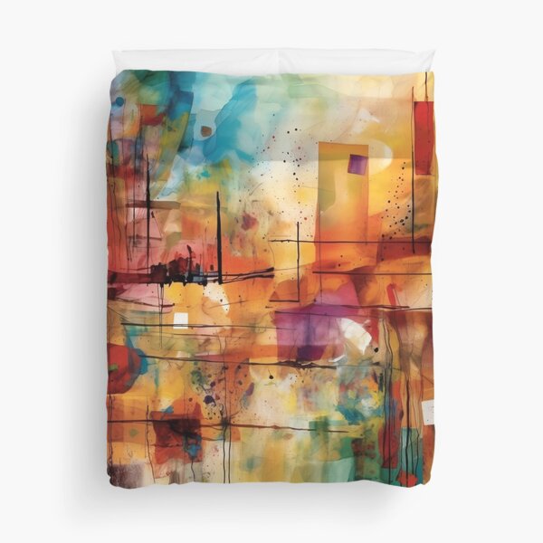 Labyrinth of Luminescence Surrender to Wonder Duvet Cover