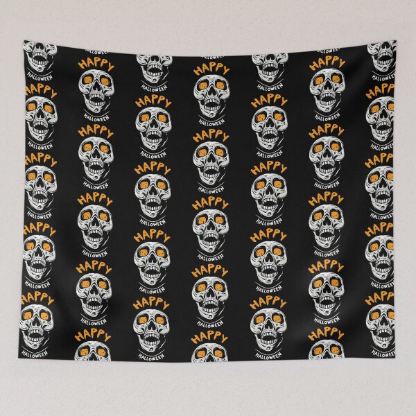Item preview, Crazy Spooky Skull Happy Halloween  designed and sold by MikeKart.