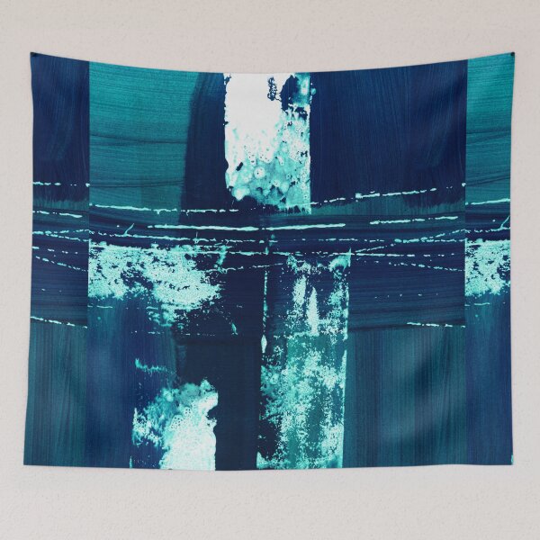 Item preview, Teal abstract designed and sold by ElaSzczepaniak.