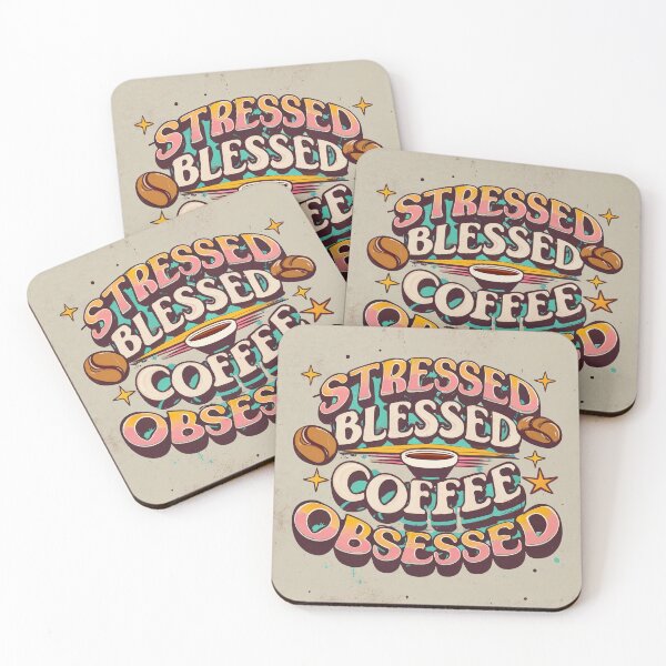 Item preview, Stressed Blessed Coffee Obsessed Relatable Quote designed and sold by SilentSpirits.