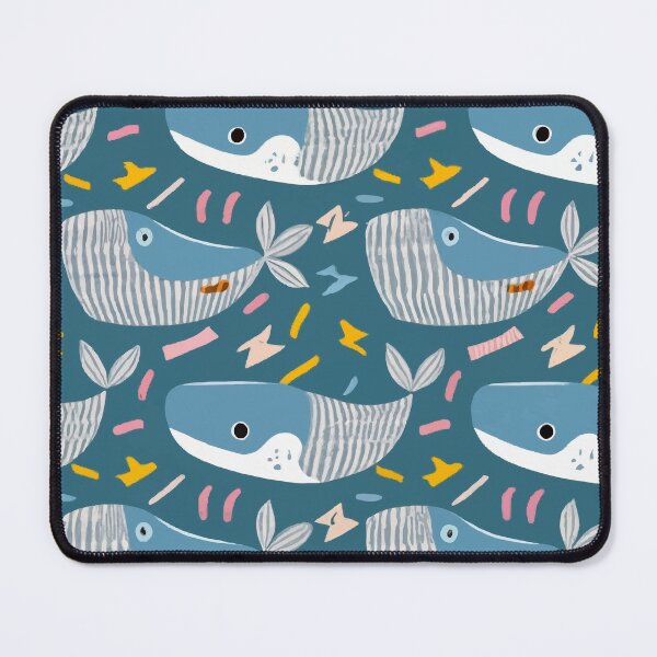 Item preview, Cute whales swimming designed and sold by Andrewmedia.