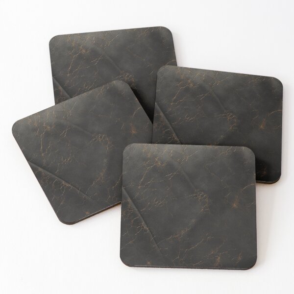 Item preview, black and gold leather pattern designed and sold by DanieWoods.