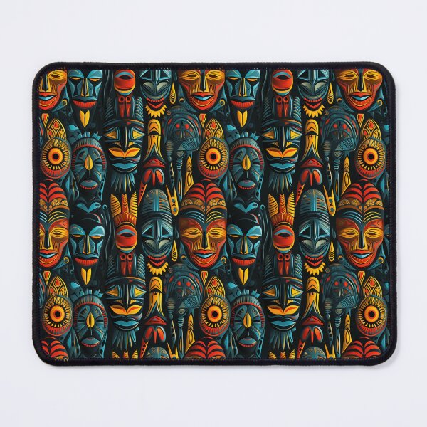 Item preview, African Mask Pattern designed and sold by Logic72.