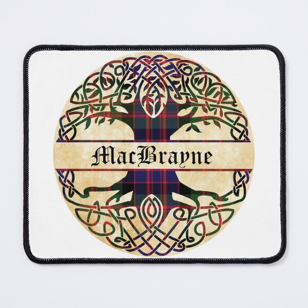Artikelvorschau, MacBrayne-Baum des Leben-Clan-schottischen Nachnamens Tartan entworfen und verkauft von BagTown Clans.