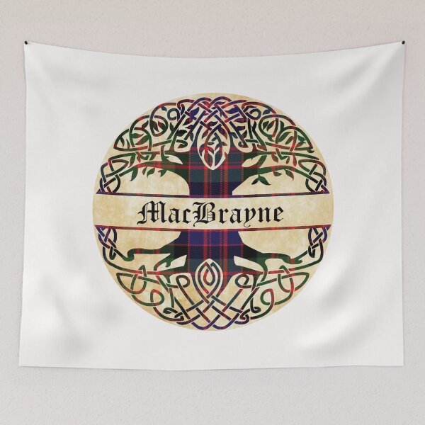Item preview, MacBrayne Tree of Life Clan Scottish Surname tartan designed and sold by BagTown Clans.