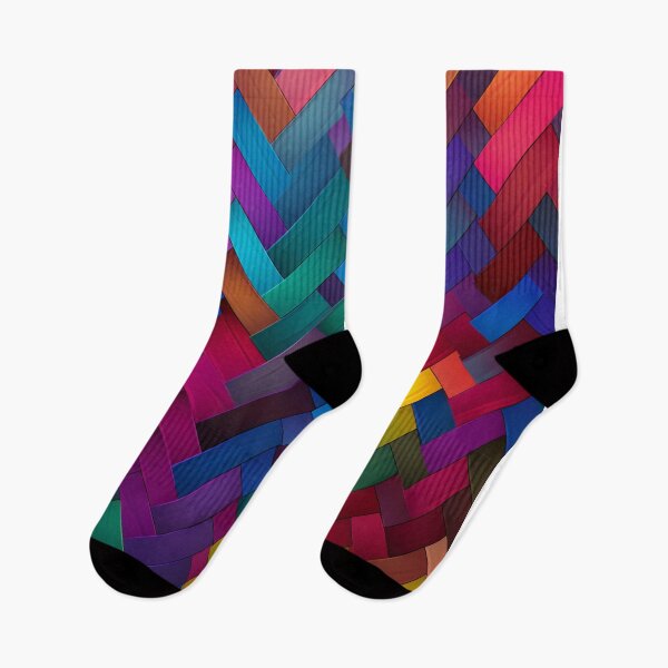 Item preview, herringbone pattern of vivid colors designed and sold by DanieWoods.