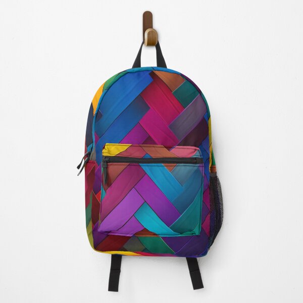 Item preview, herringbone pattern of vivid colors designed and sold by DanieWoods.