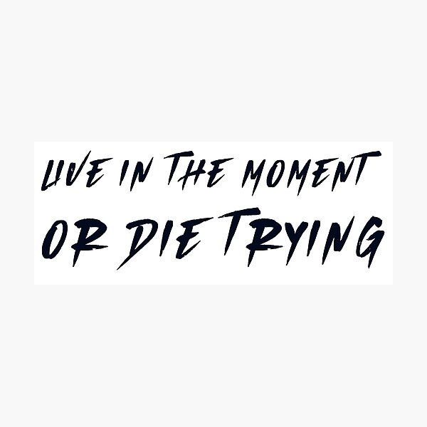 Item preview, Live in the moment designed and sold by ZenStickConcept.