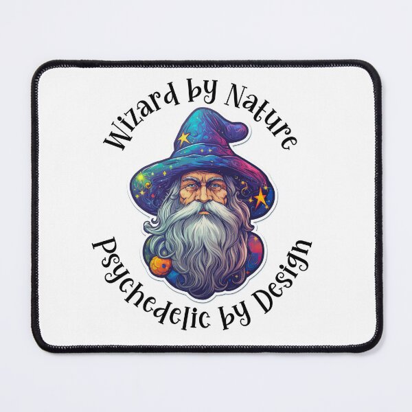 Item preview, Wizard by Nature, Psychedelic by Design - Black Text designed and sold by LMBoutique.