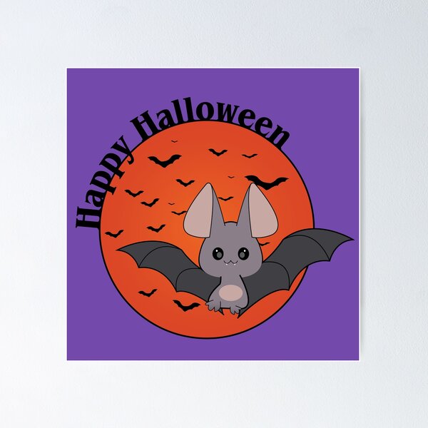 Item preview, Cute Halloween Bat Orange designed and sold by Darkemeralds.