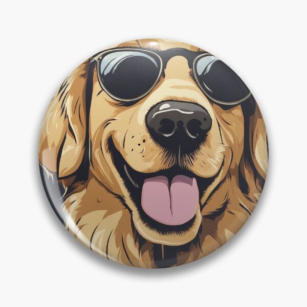 Artikelvorschau, Cartoon Golden mit Sonnenbrille entworfen und verkauft von RaphDesign.