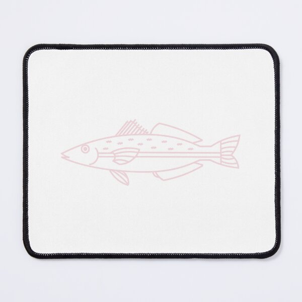 Item preview, Kawaii Eastern School Whiting Fish in Soft Pink and White designed and sold by fruttidimare.