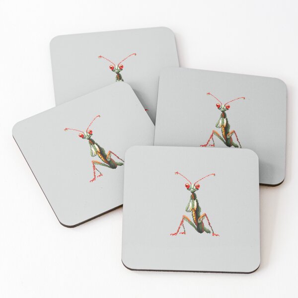 Item preview, Pixel Praying Mantis Design Print  designed and sold by randomtdesigns.
