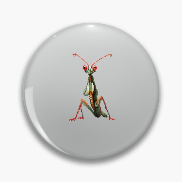 Item preview, Pixel Praying Mantis Design Print  designed and sold by randomtdesigns.