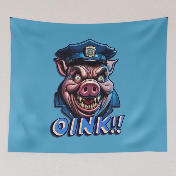 Item preview, police officer pig designed and sold by lumbarjack.