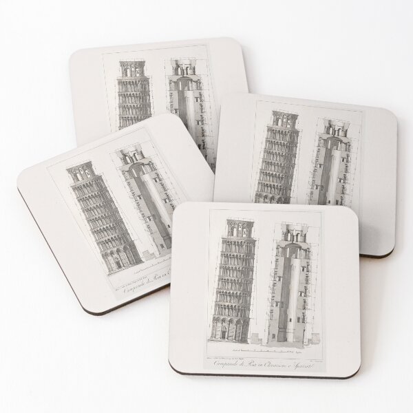 Item preview, Campanile di Pisa in Elevazione e Spaccatel c. 1895 designed and sold by Daniel Hagerman.