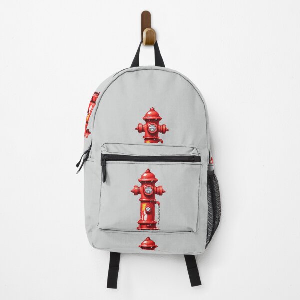 Item preview, Pixel Fire Hydrant Design Print designed and sold by randomtdesigns.