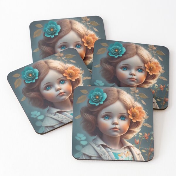 Item preview, Α porcelain doll with flowers designed and sold by Lefteris Betsis.