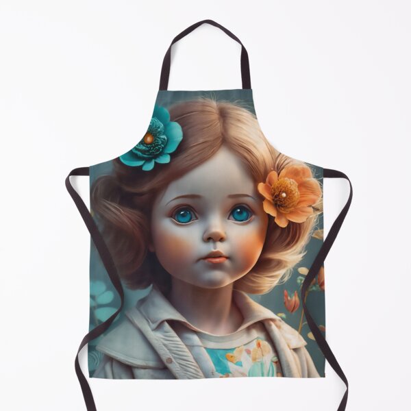 Item preview, Α porcelain doll with flowers designed and sold by Lefteris Betsis.