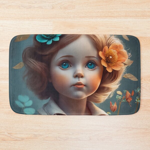 Item preview, Α porcelain doll with flowers designed and sold by Lefteris Betsis.